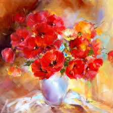 Схема вышивки «Маки»