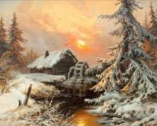 Схема вышивки «Зима»