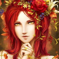 Схема вышивки «la rossa»