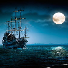 Схема вышивки «Море»