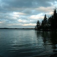 Схема вышивки «озеро»