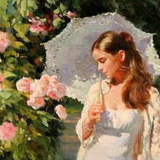 Схема вышивки «под зонтом»