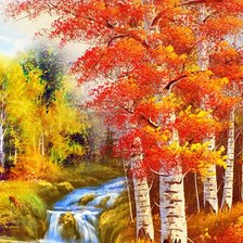 Схема вышивки «осень»