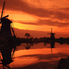 Схема вышивки «на закате»