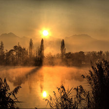 Схема вышивки «на закате»