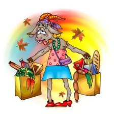 Схема вышивки «коза 2»