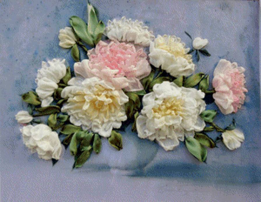 букет пионов - цветы, ваза, пионы - предпросмотр