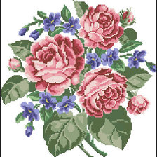 Схема вышивки «букет»