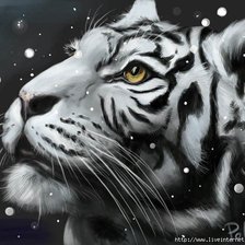 Схема вышивки «тигр»