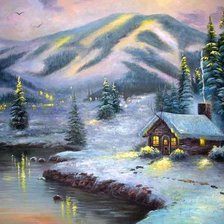 Схема вышивки «Зима»