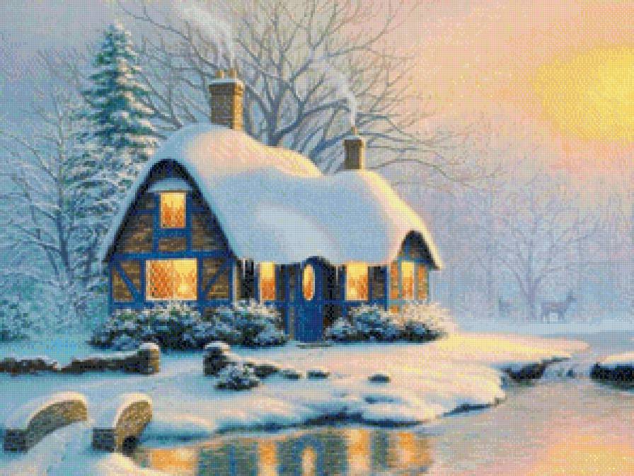 Зимний пейзаж - зимний пейзаж - предпросмотр