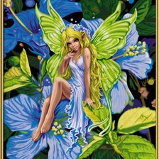 Схема вышивки «фея цветов»