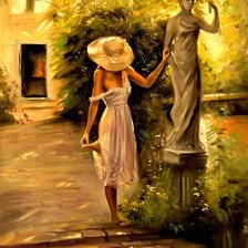 Схема вышивки «девушка»