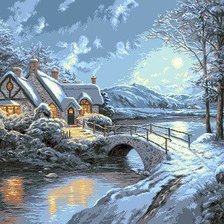 Схема вышивки «темная ночь»