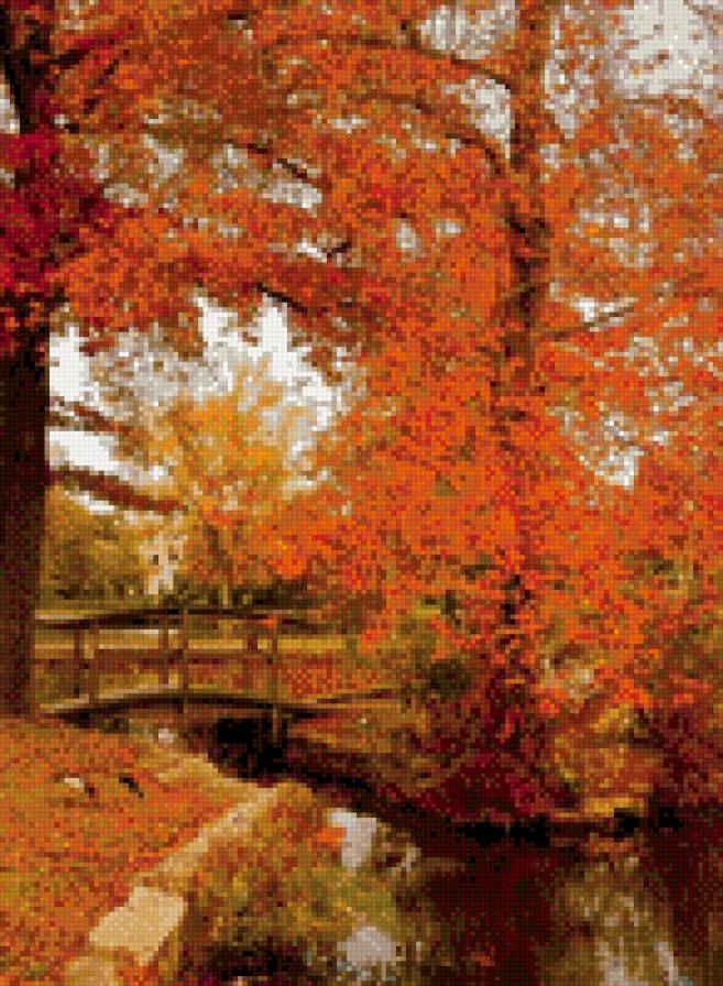 №792105 - осень, природа, пейзаж, мост - предпросмотр