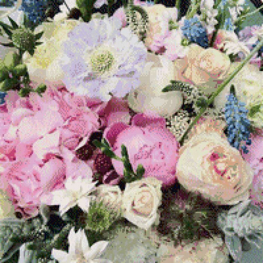 №792136 - розы, букет, пионы, цветы - предпросмотр