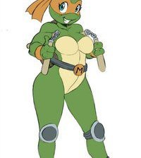 Схема вышивки «сисястая черепашка-ниндзя»