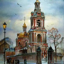 Схема вышивки «Городской пейзаж»