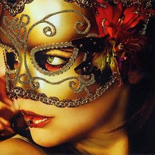 Схема вышивки «маска»