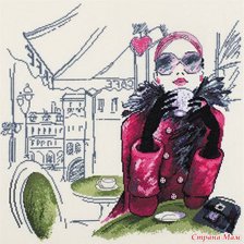 Схема вышивки «Парижанка»