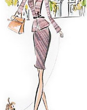 Схема вышивки «Девушка»