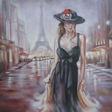 Схема вышивки «Парижанка»