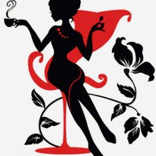 Схема вышивки «Девушка»