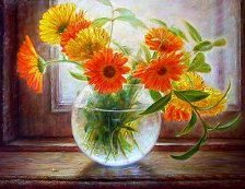 Схема вышивки «букет с солнцем»