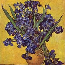 Схема вышивки «ирисы»