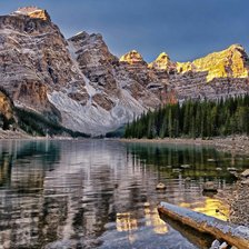 Схема вышивки «Озеро Морейн»