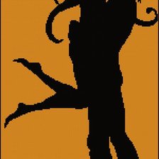 Схема вышивки «объятья»