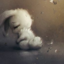 Схема вышивки «зайка»