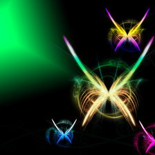 Схема вышивки «бабочки»