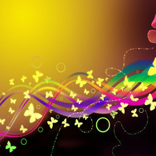 Схема вышивки «бабочки»