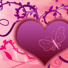 Схема вышивки «сердце»