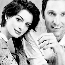 Схема вышивки «Энн Хэтуэй и Мэттью Макконахи»