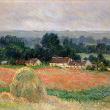 Схема вышивки «стог сена в живерни»