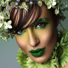 Схема вышивки «девушка весна»