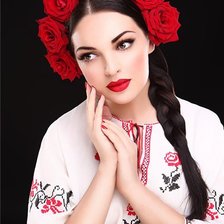 Схема вышивки «девица краса»