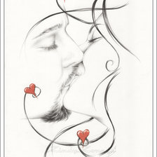 Схема вышивки «поцелуй любви»