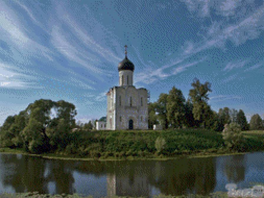 церковь на Нерли - церковь, пейзажи, природа - предпросмотр