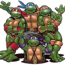 Схема вышивки «черепашки ниндзя»