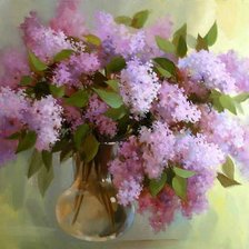 Схема вышивки «Акварель"Сирень"»