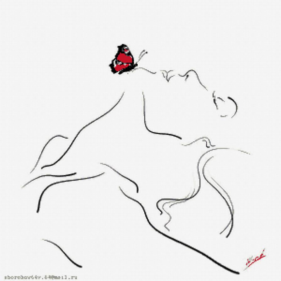 силуэт - монохром - предпросмотр