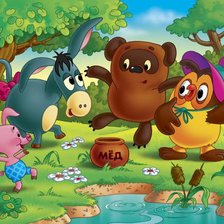 Схема вышивки «винни пух»