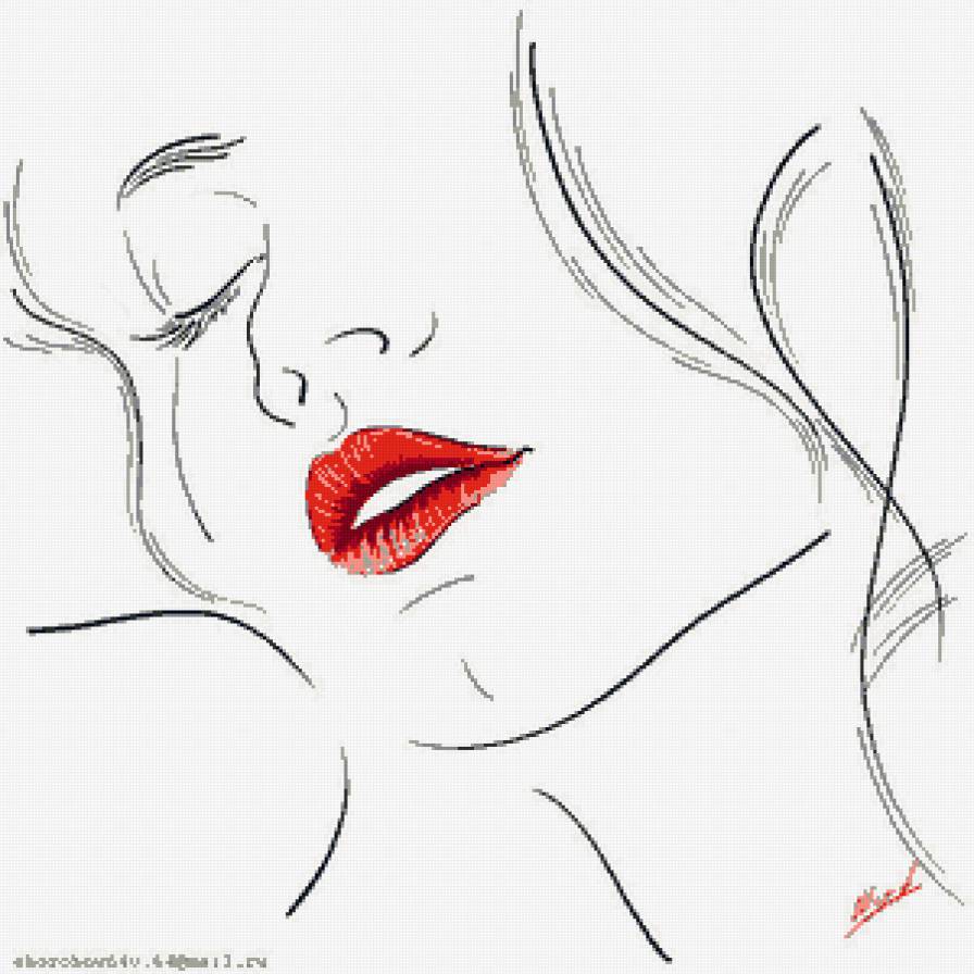 силуэт - монохром - предпросмотр