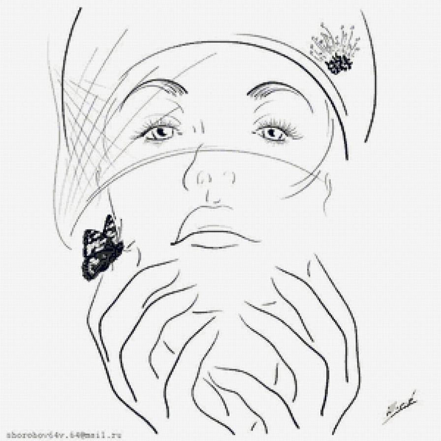 силуэт - монохром - предпросмотр