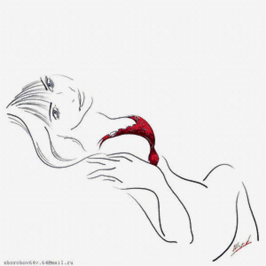 силуэт - монохром - предпросмотр