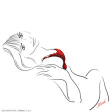 Схема вышивки «силуэт»