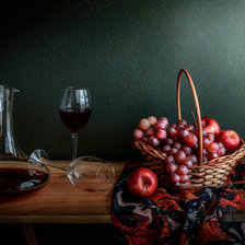 Схема вышивки «Вино»